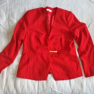 CK red blazer
